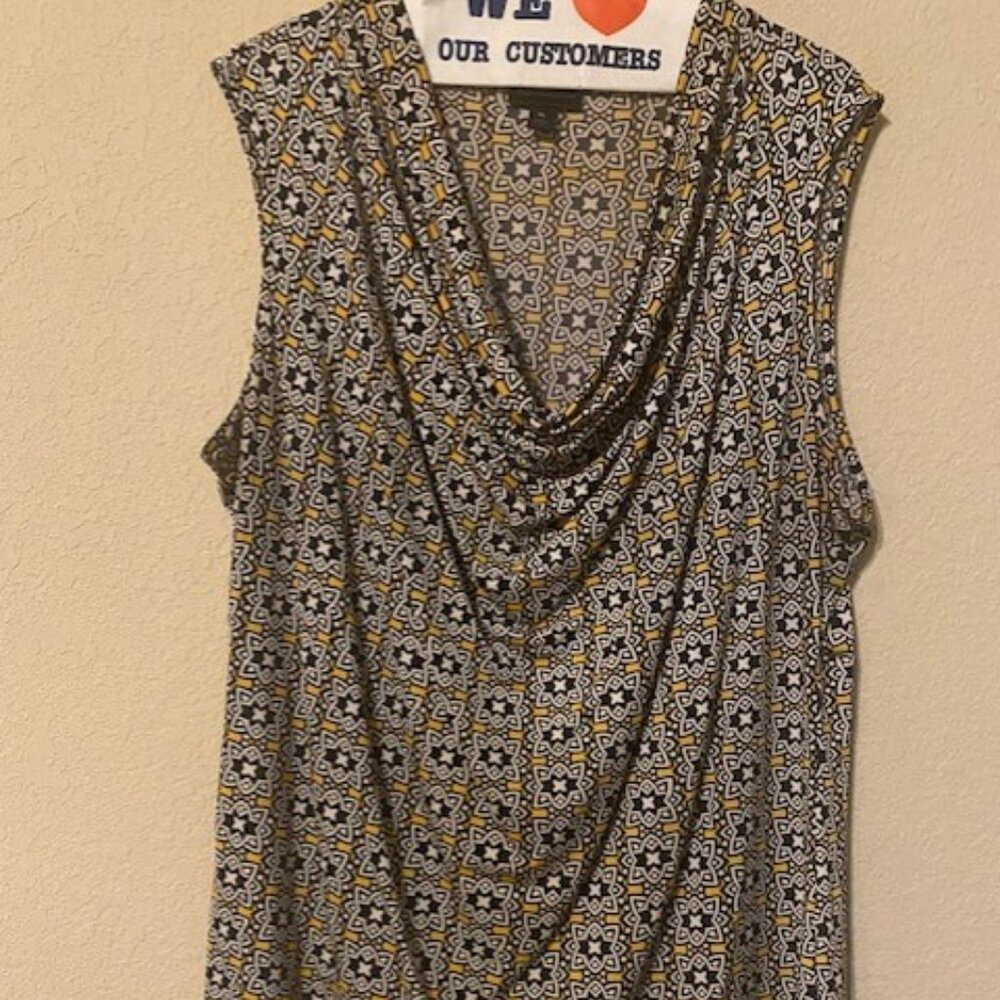 Sleeveless Muti-Colored Tunic Top